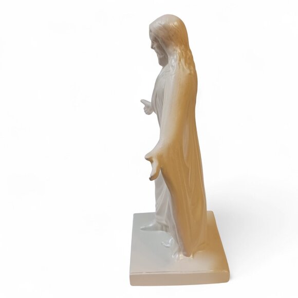 Vtg Risen Christ Stigmata Plaster Statue 10.5" - Picture 15 of 16